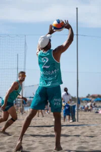 Entrenamiento de vóley playa
