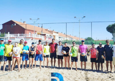 Entrenamiento de voley playa