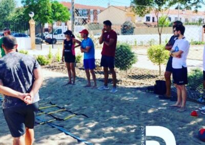 Entrenamiento de voley playa